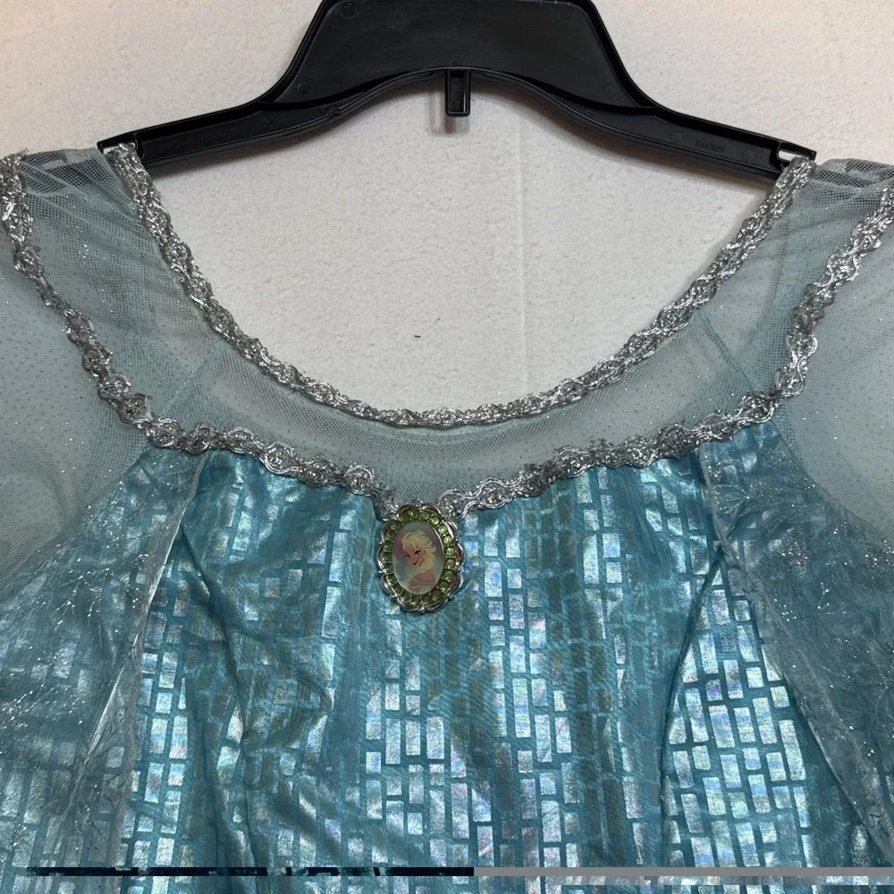 Disney Parks Elsa Blue Long Sleeve Dress Costume, Girls Size 14/16 Halloween